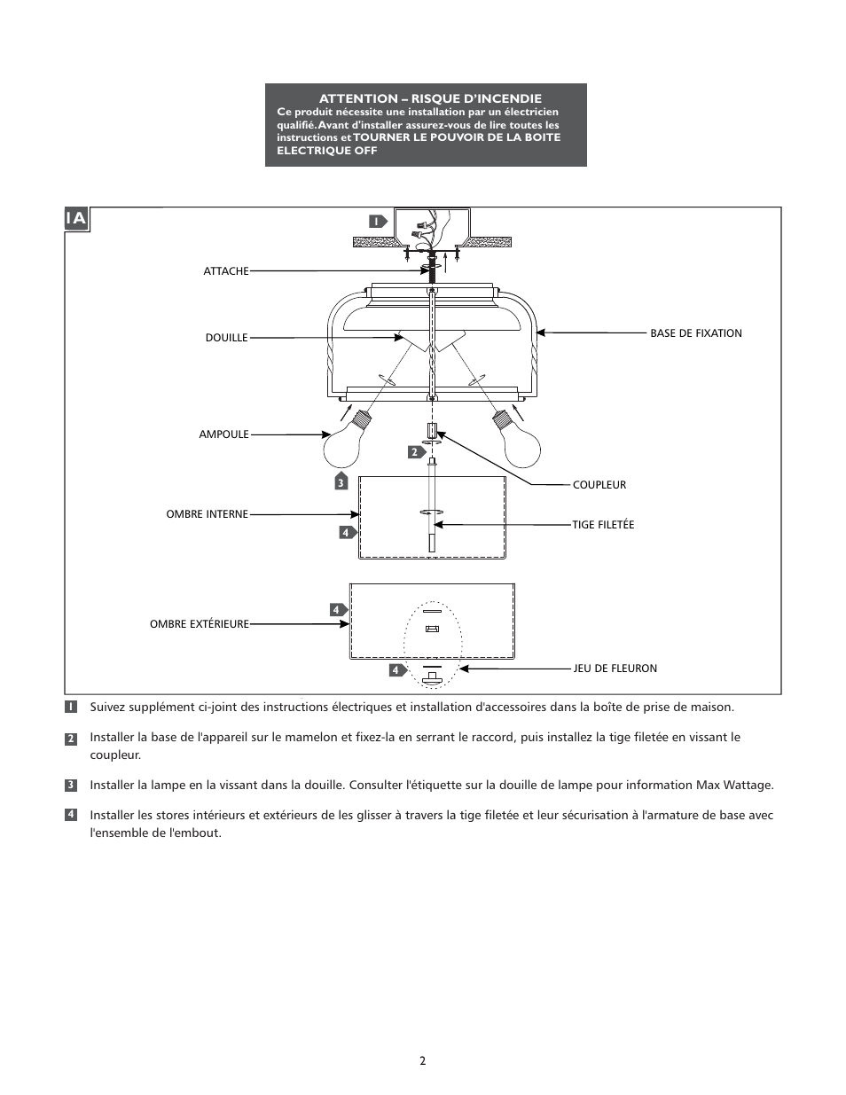 Feiss OL9213 User Manual | Page 2 / 4