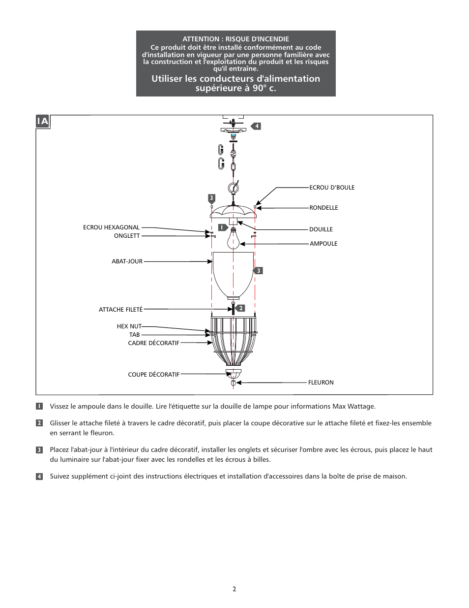 Feiss OL9811 User Manual | Page 2 / 4