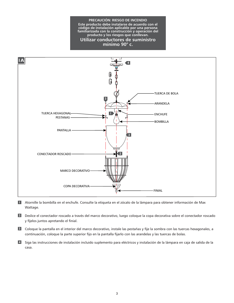 Feiss OL9811 User Manual | Page 3 / 4