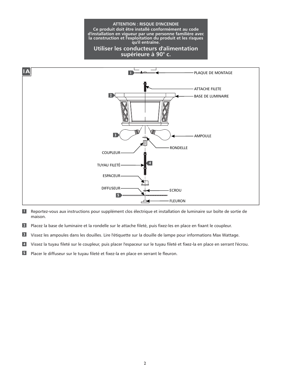 Feiss OL9513 User Manual | Page 2 / 4