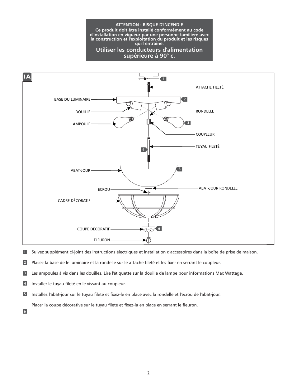 Feiss OL9812 User Manual | Page 2 / 4