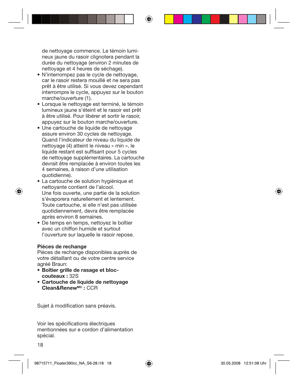 Braun 370cc User Manual | Page 18 / 26