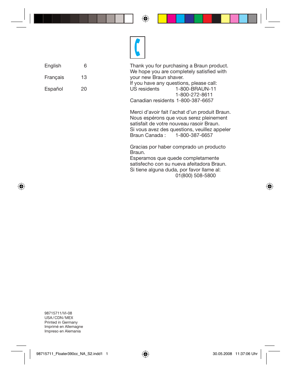 Braun 370cc User Manual | Page 2 / 26