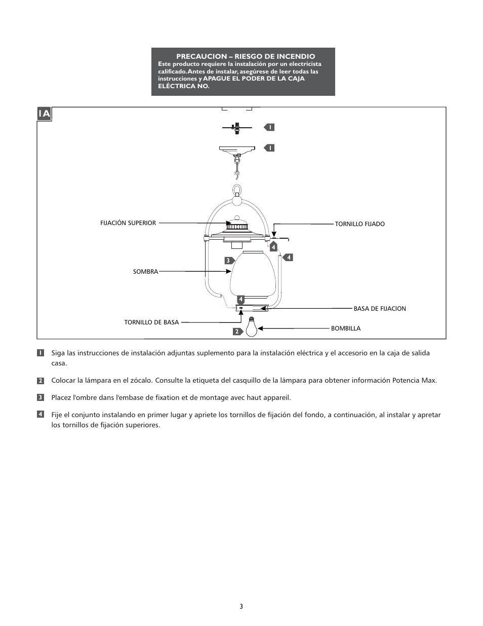 Feiss OL9311 User Manual | Page 3 / 4