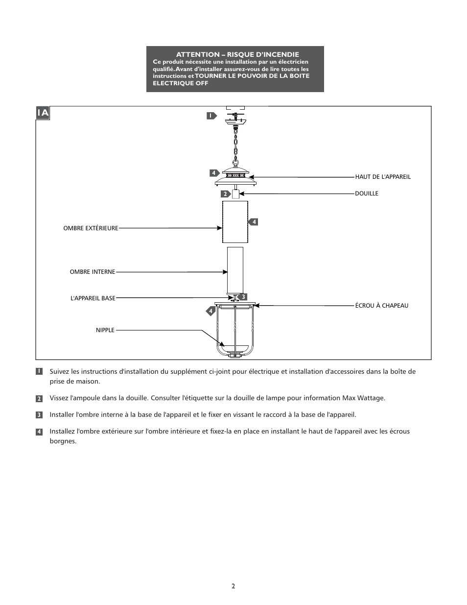 Feiss OL9211 User Manual | Page 2 / 4