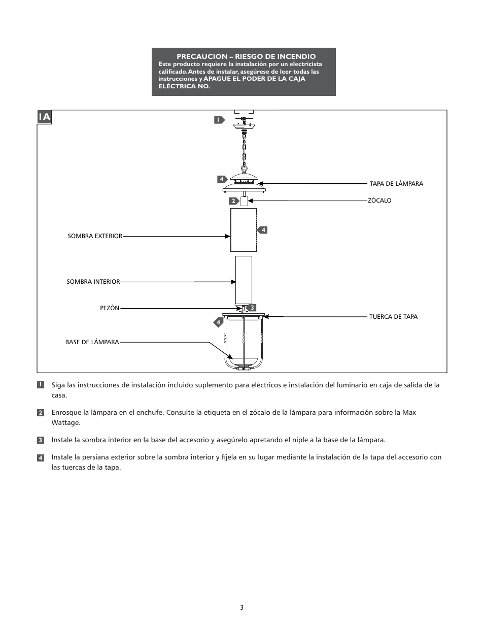 Feiss OL9211 User Manual | Page 3 / 4