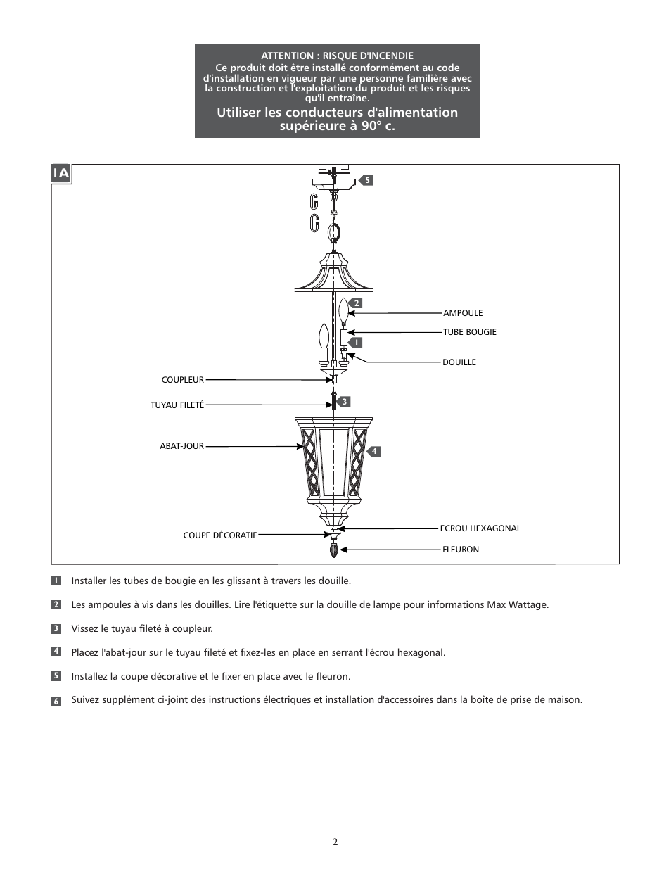 Feiss OL9511 User Manual | Page 2 / 4