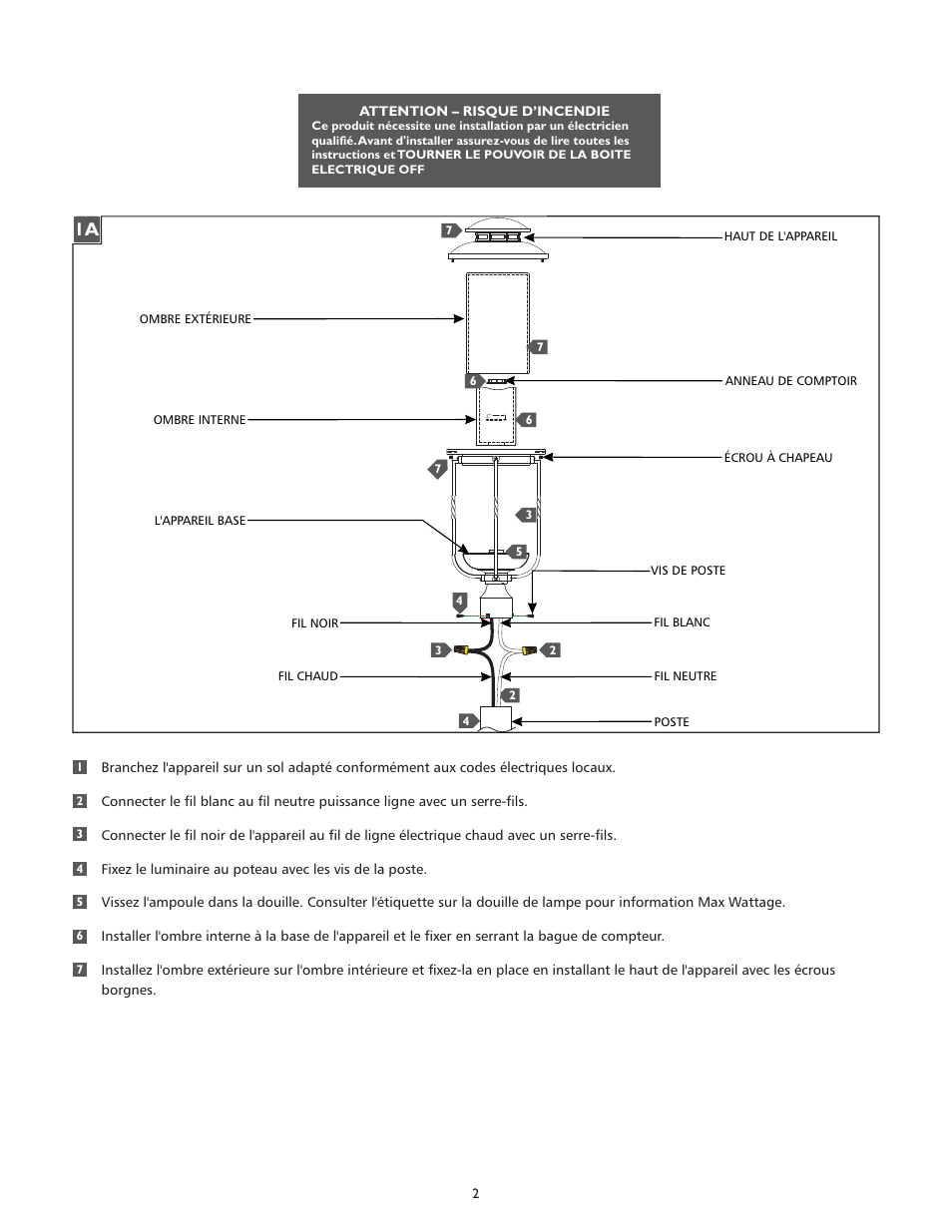 Feiss OL9208 User Manual | Page 2 / 4