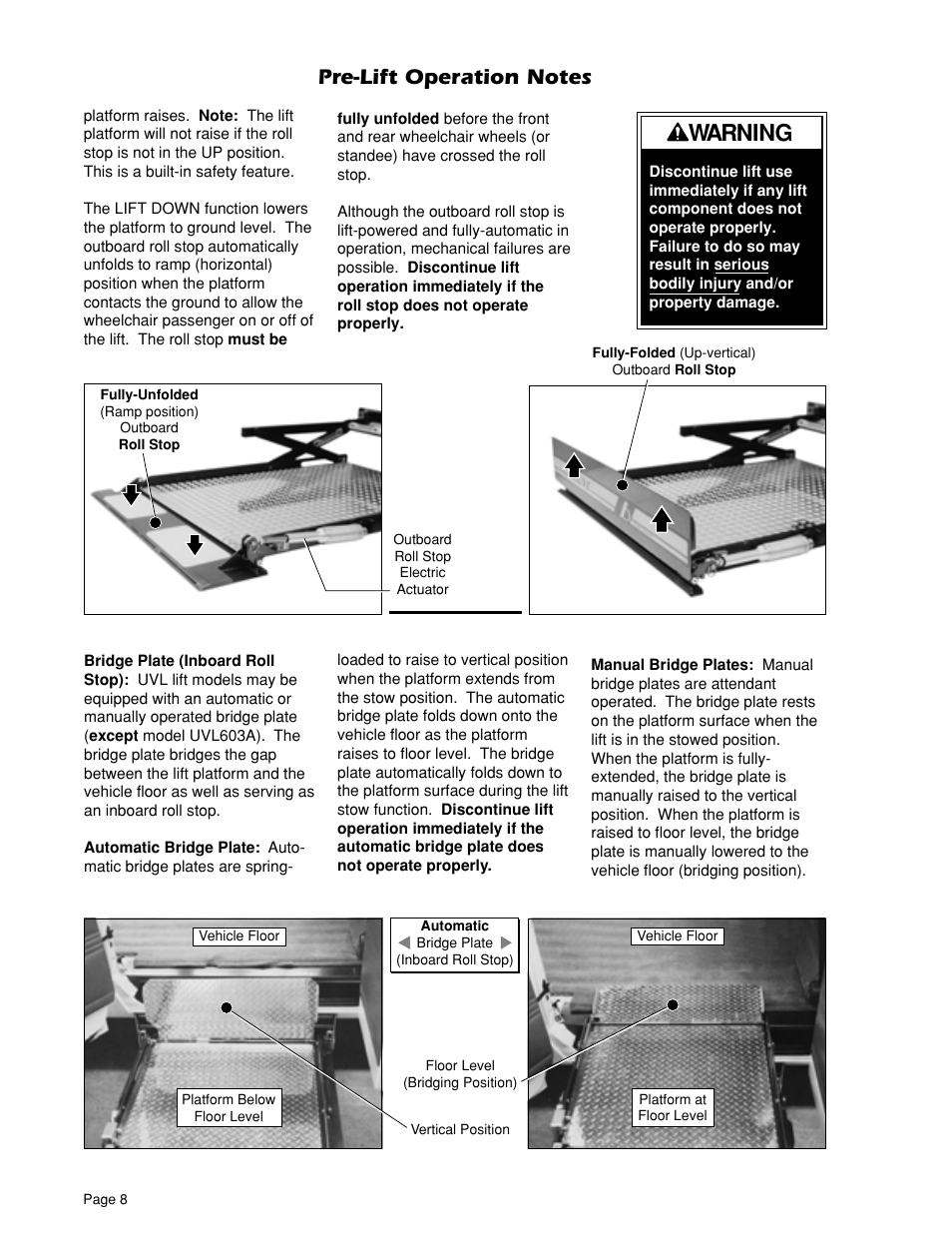 Warning | Braun UVL 604XB User Manual | Page 10 / 27