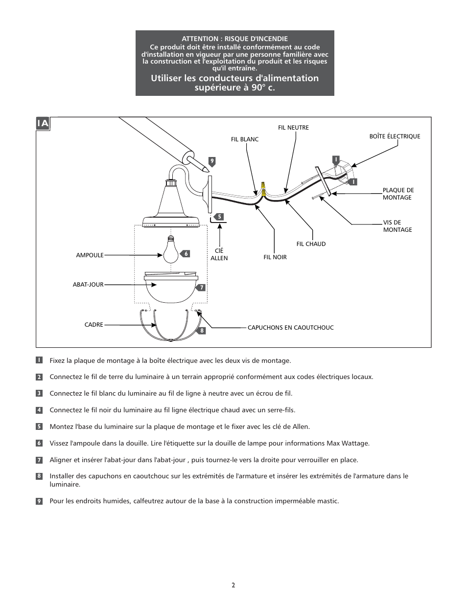 Feiss WB1727 User Manual | Page 2 / 4