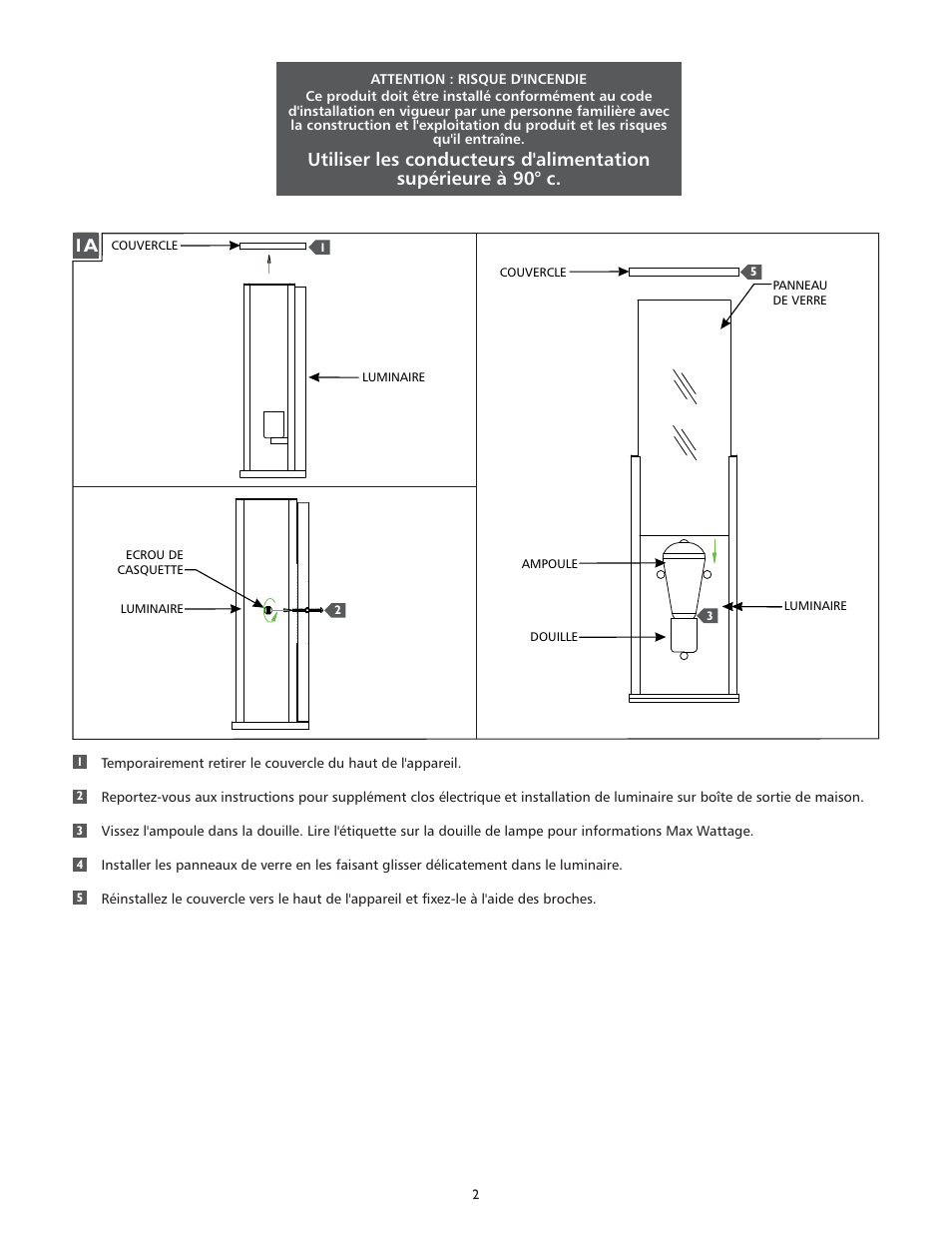 Feiss OL18005 User Manual | Page 2 / 4