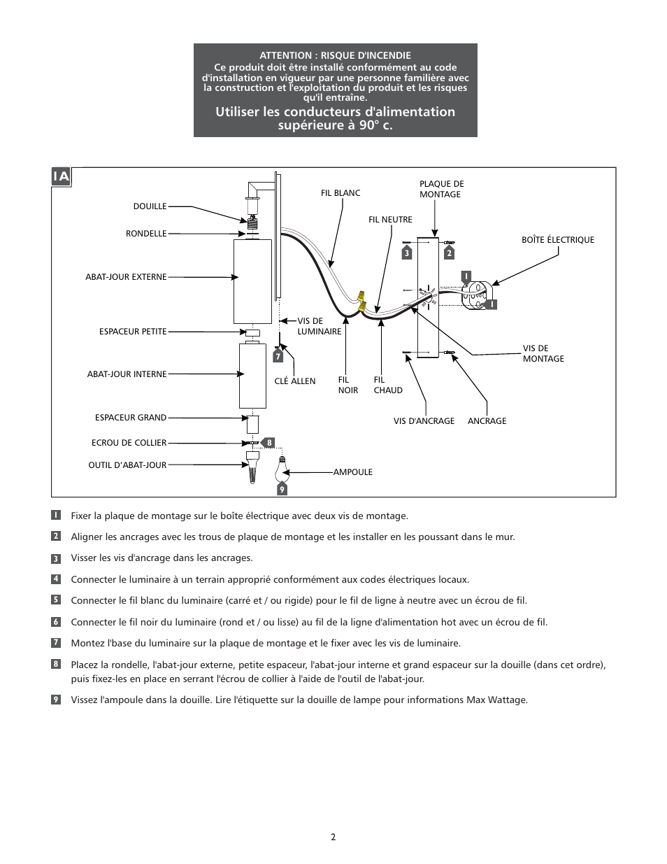 Feiss OL13001 User Manual | Page 2 / 4