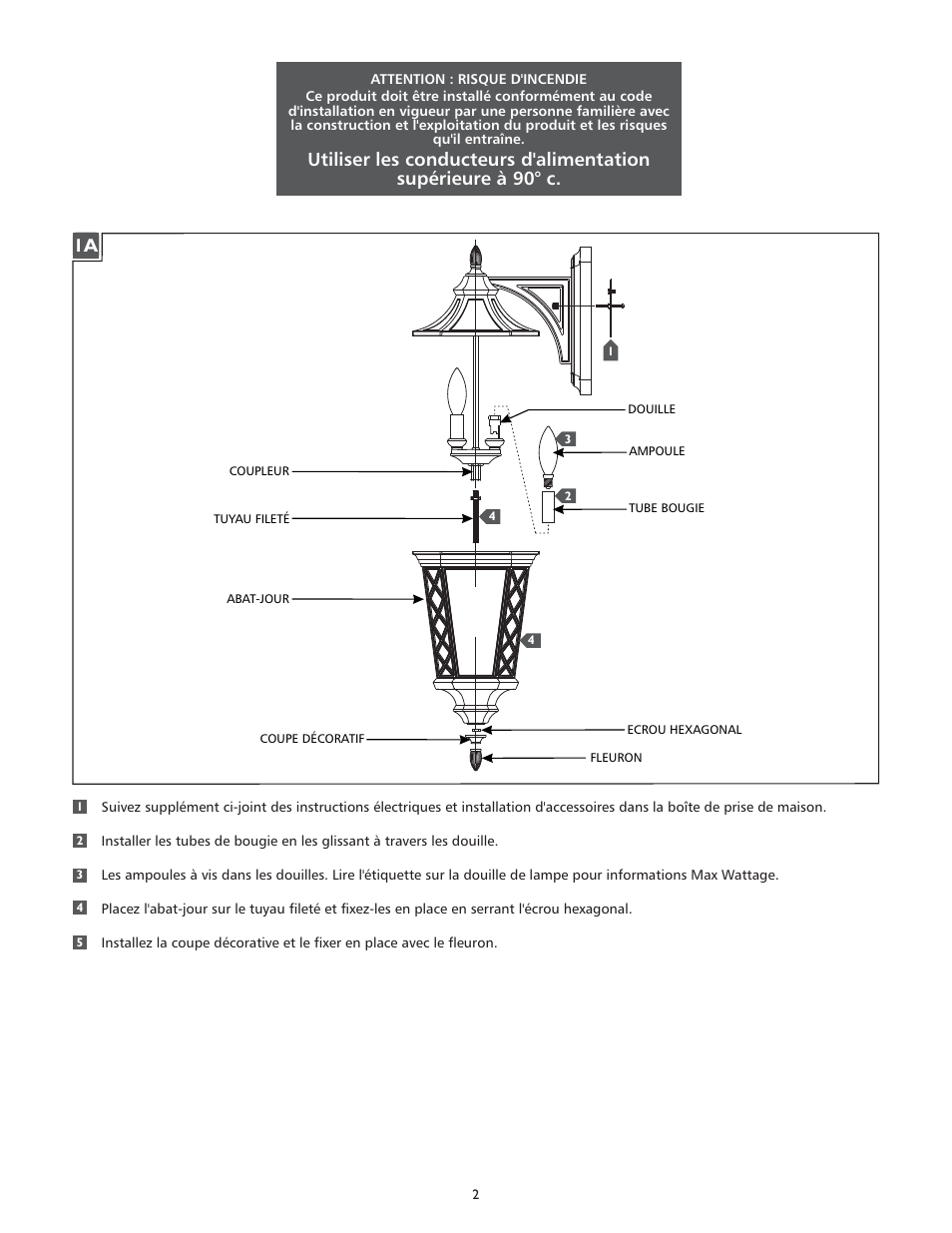 Feiss OL9506 User Manual | Page 2 / 4