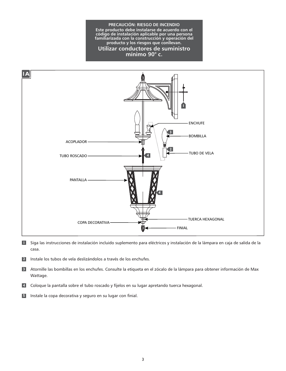 Feiss OL9506 User Manual | Page 3 / 4