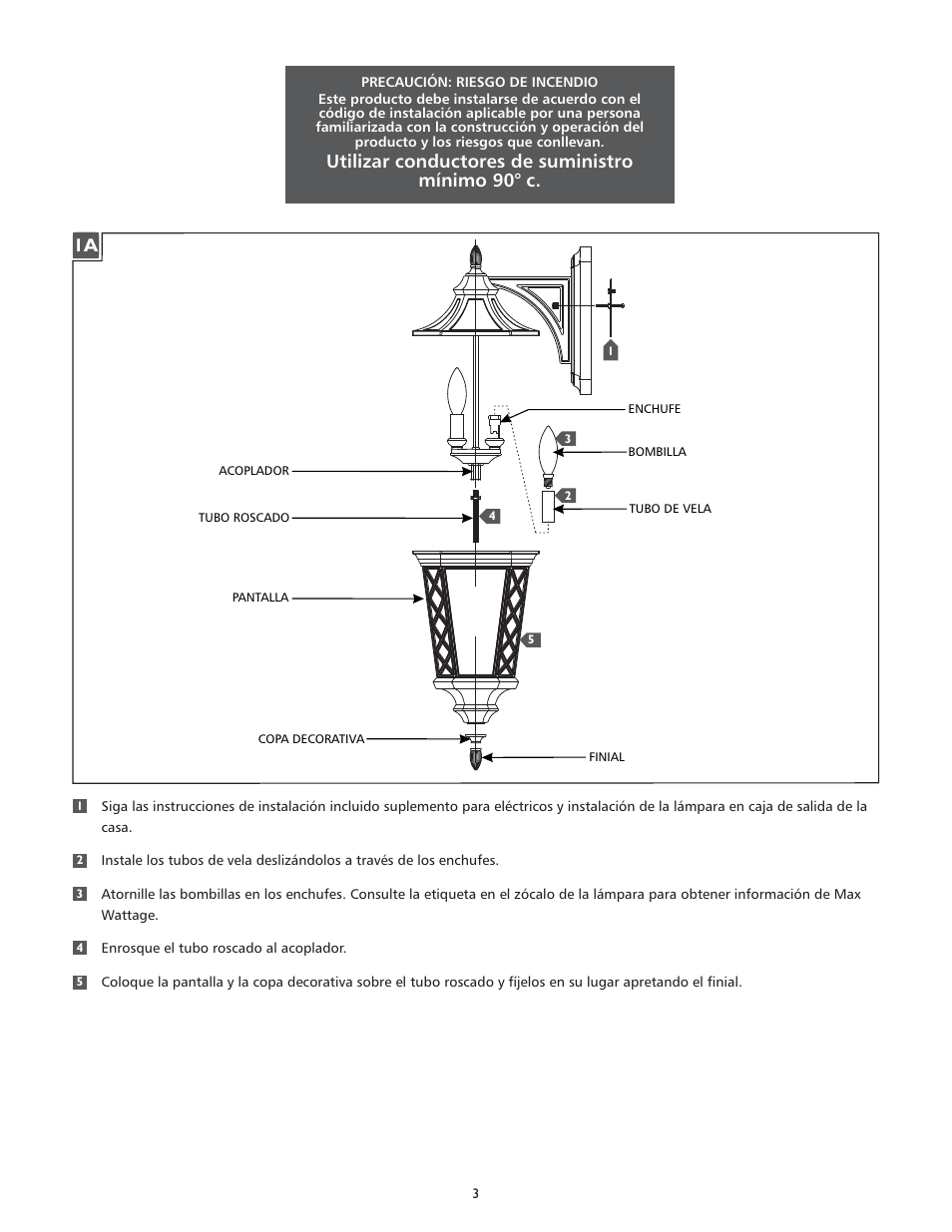 Feiss OL9502 User Manual | Page 3 / 4