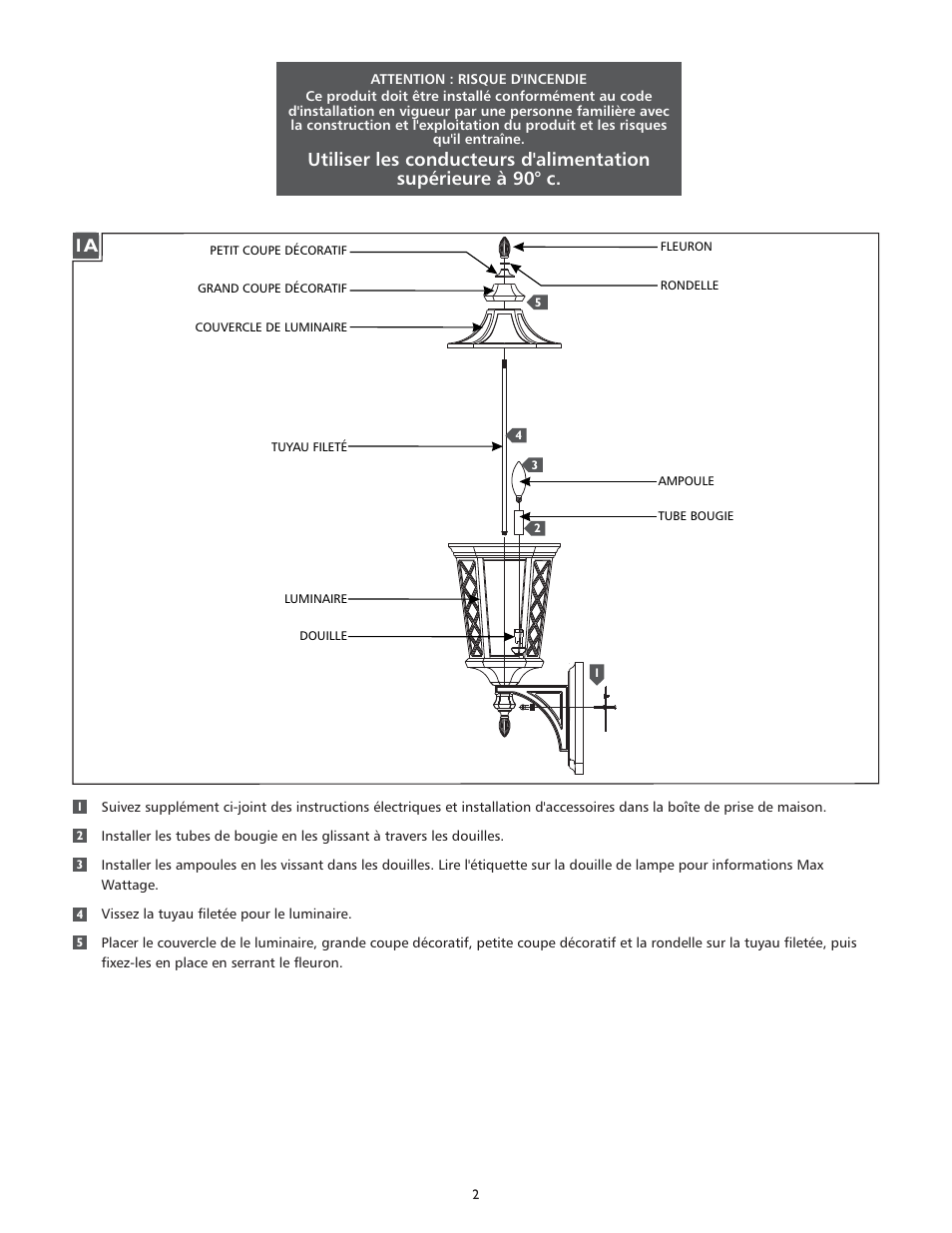 Feiss OL9505 User Manual | Page 2 / 4