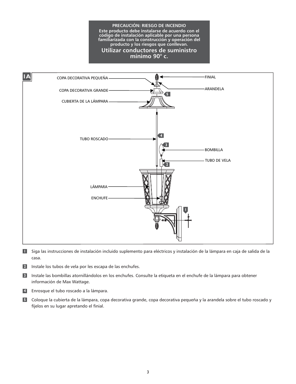 Feiss OL9505 User Manual | Page 3 / 4