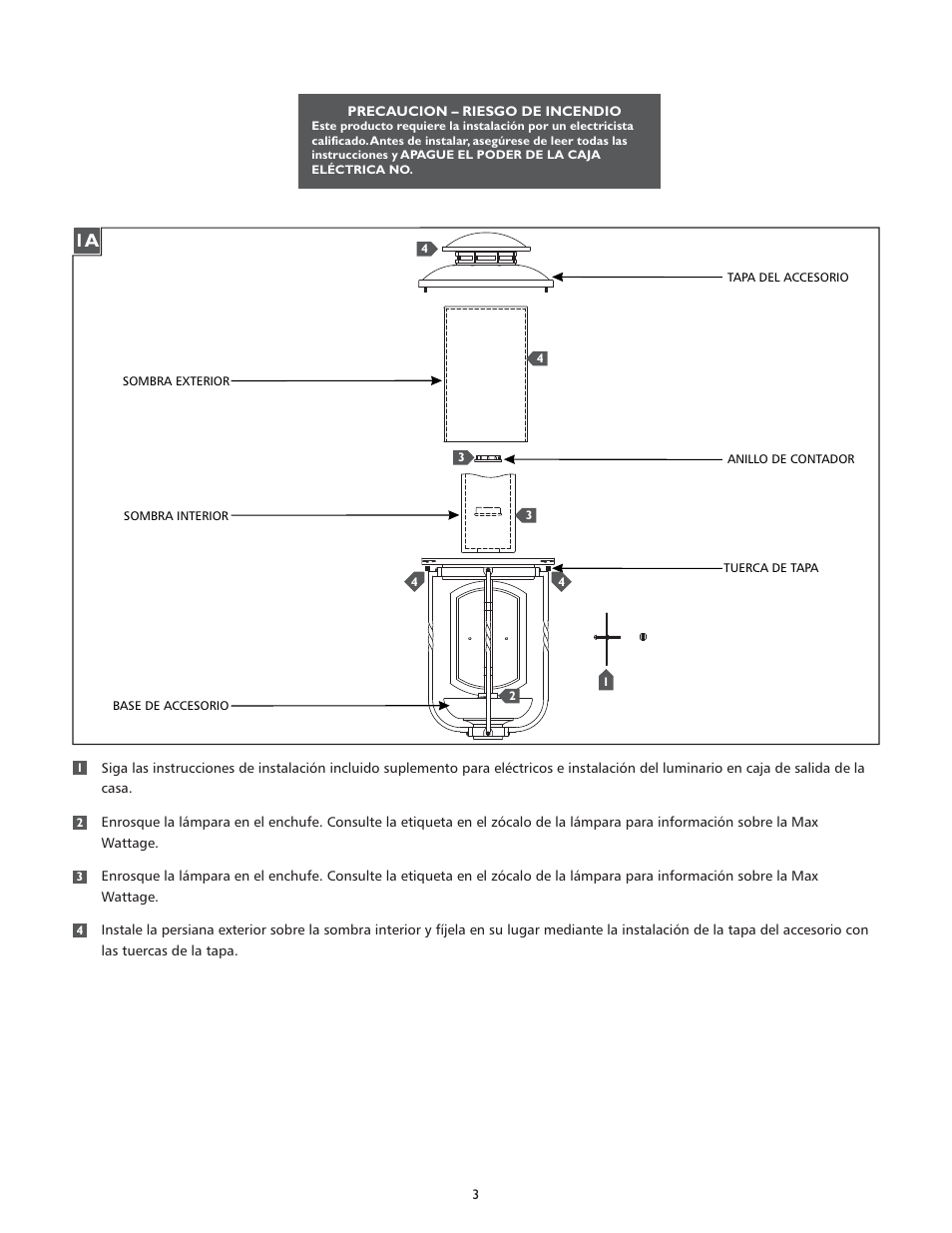 Feiss OL9204 User Manual | Page 3 / 4