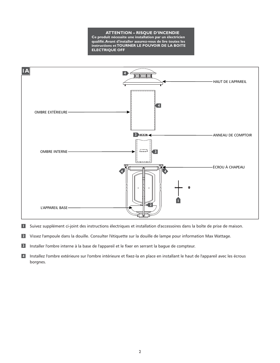 Feiss OL9202 User Manual | Page 2 / 4