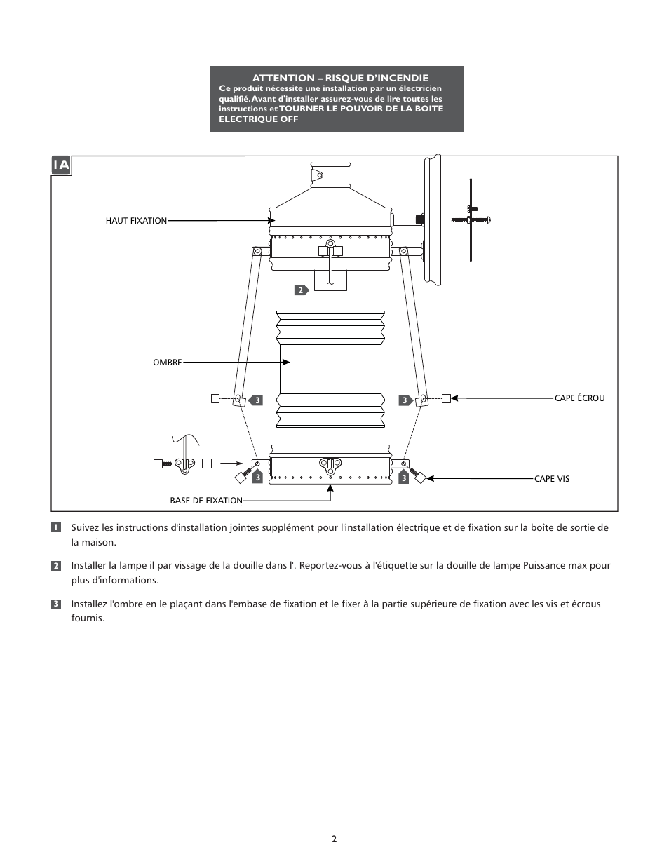 Feiss OL9101 User Manual | Page 2 / 4