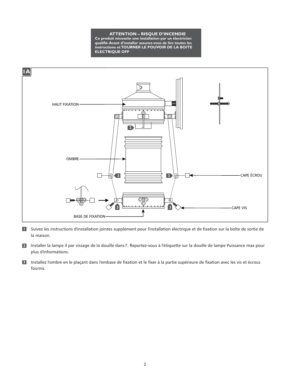 Feiss OL9100 User Manual | Page 2 / 4