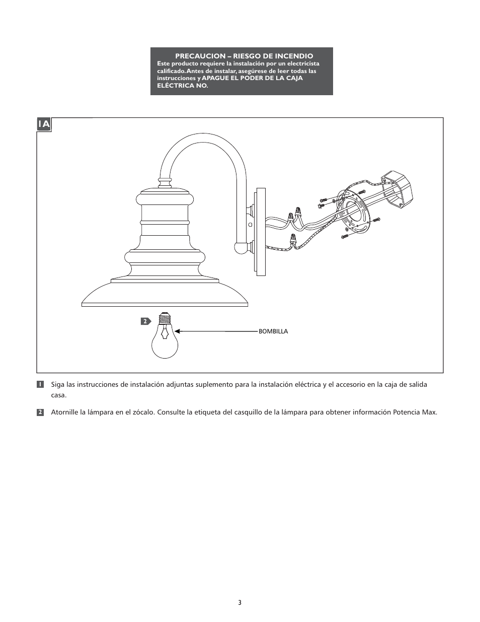 Feiss OL9004 User Manual | Page 3 / 4