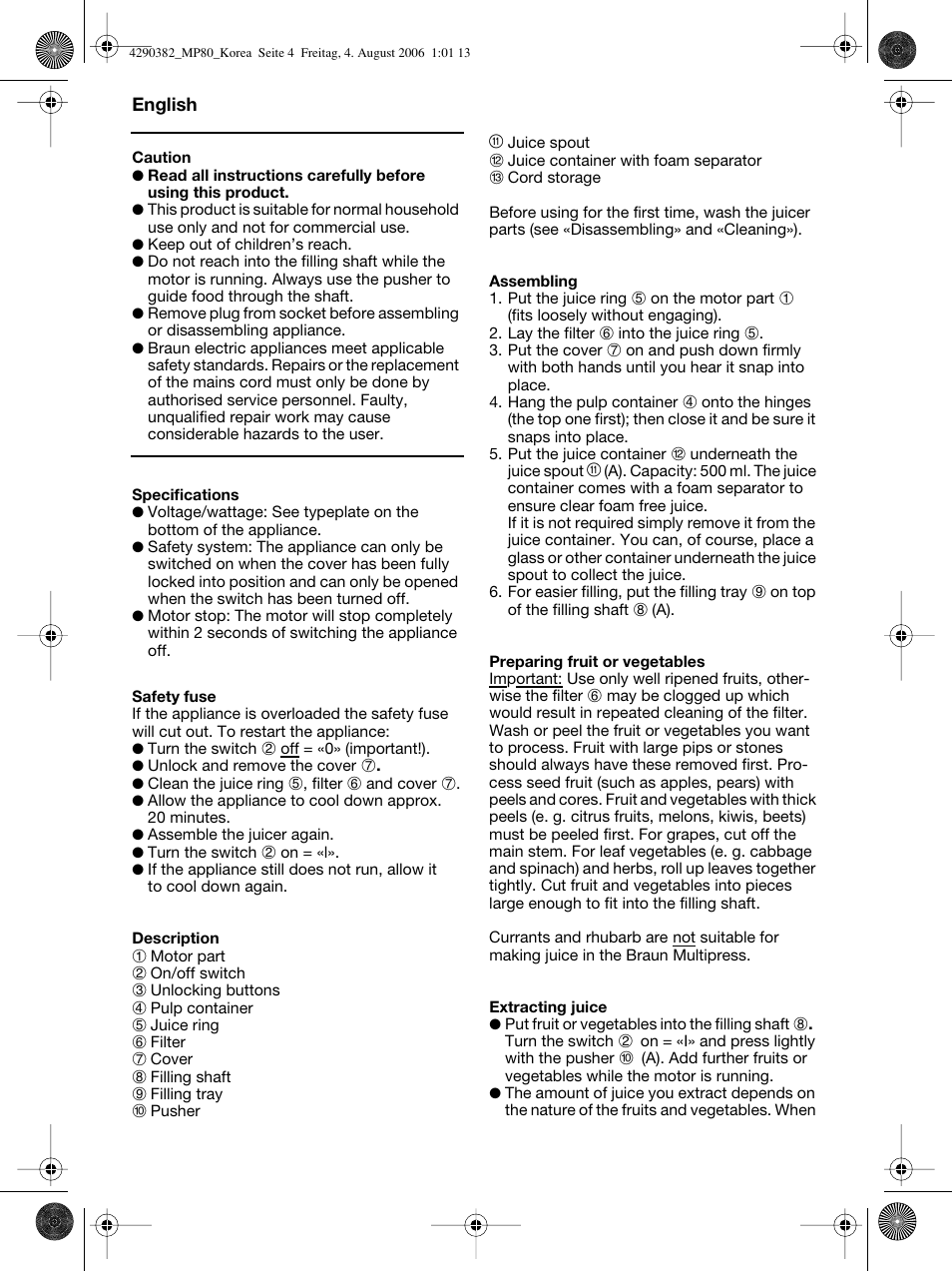 Braun 4290 User Manual | Page 5 / 6