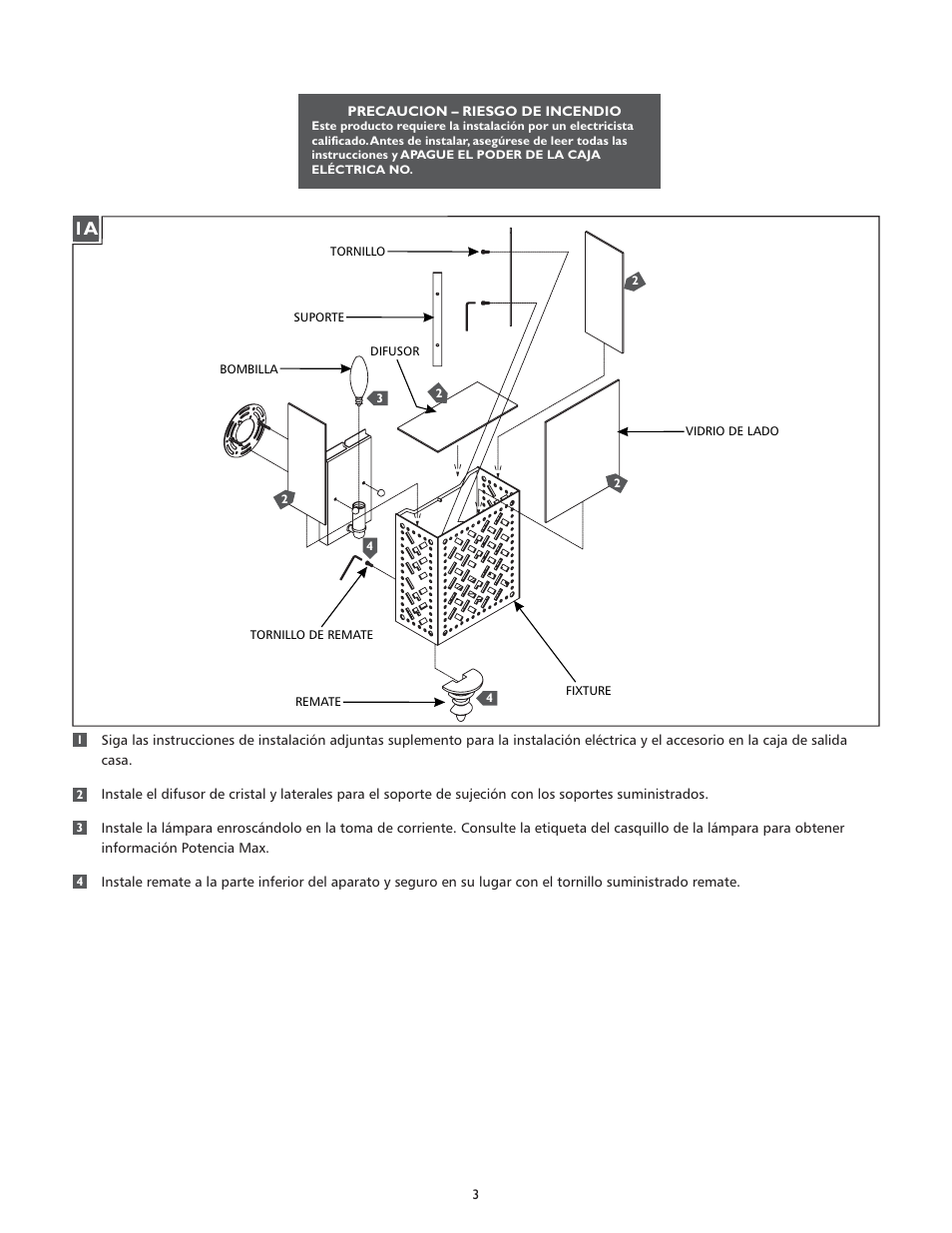 Feiss WB1609 User Manual | Page 3 / 4
