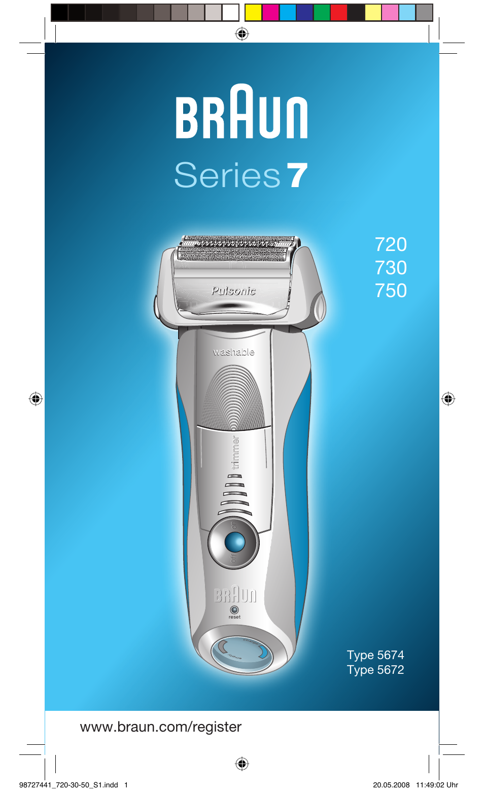 Braun 750 User Manual | 61 pages