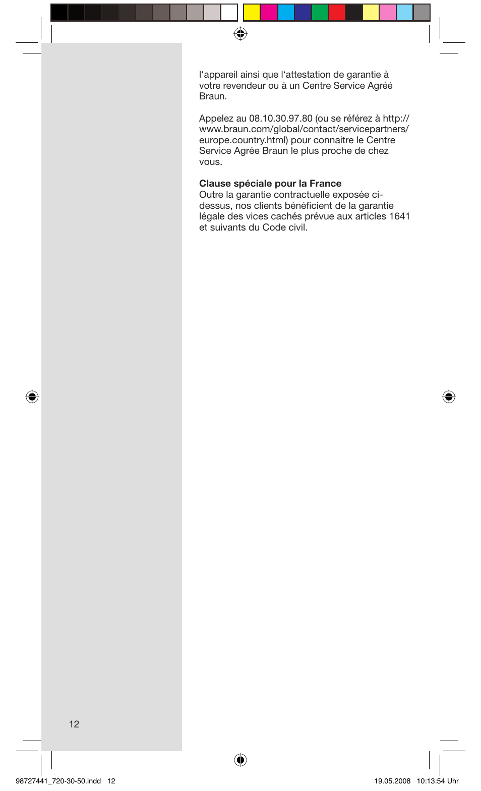 Braun 750 User Manual | Page 12 / 61