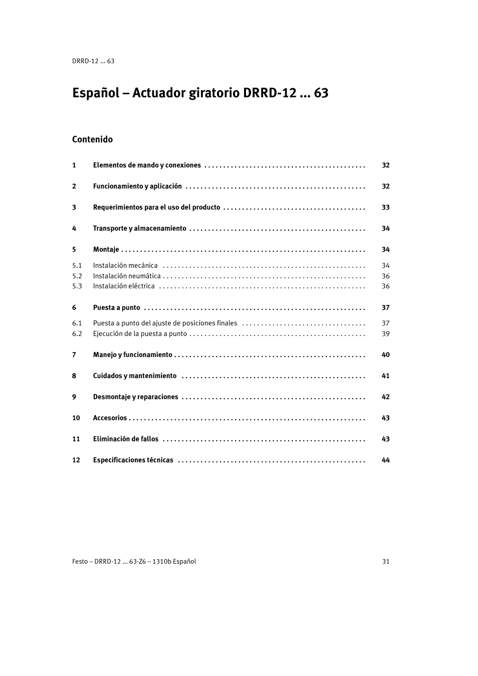 Festo DRRD-12 ... 63 User Manual | Page 31 / 88