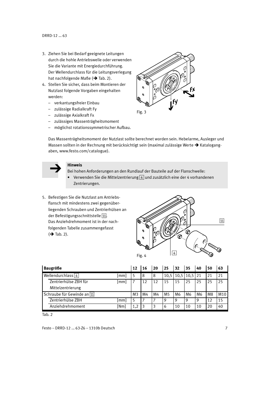 Festo DRRD-12 ... 63 User Manual | Page 7 / 88
