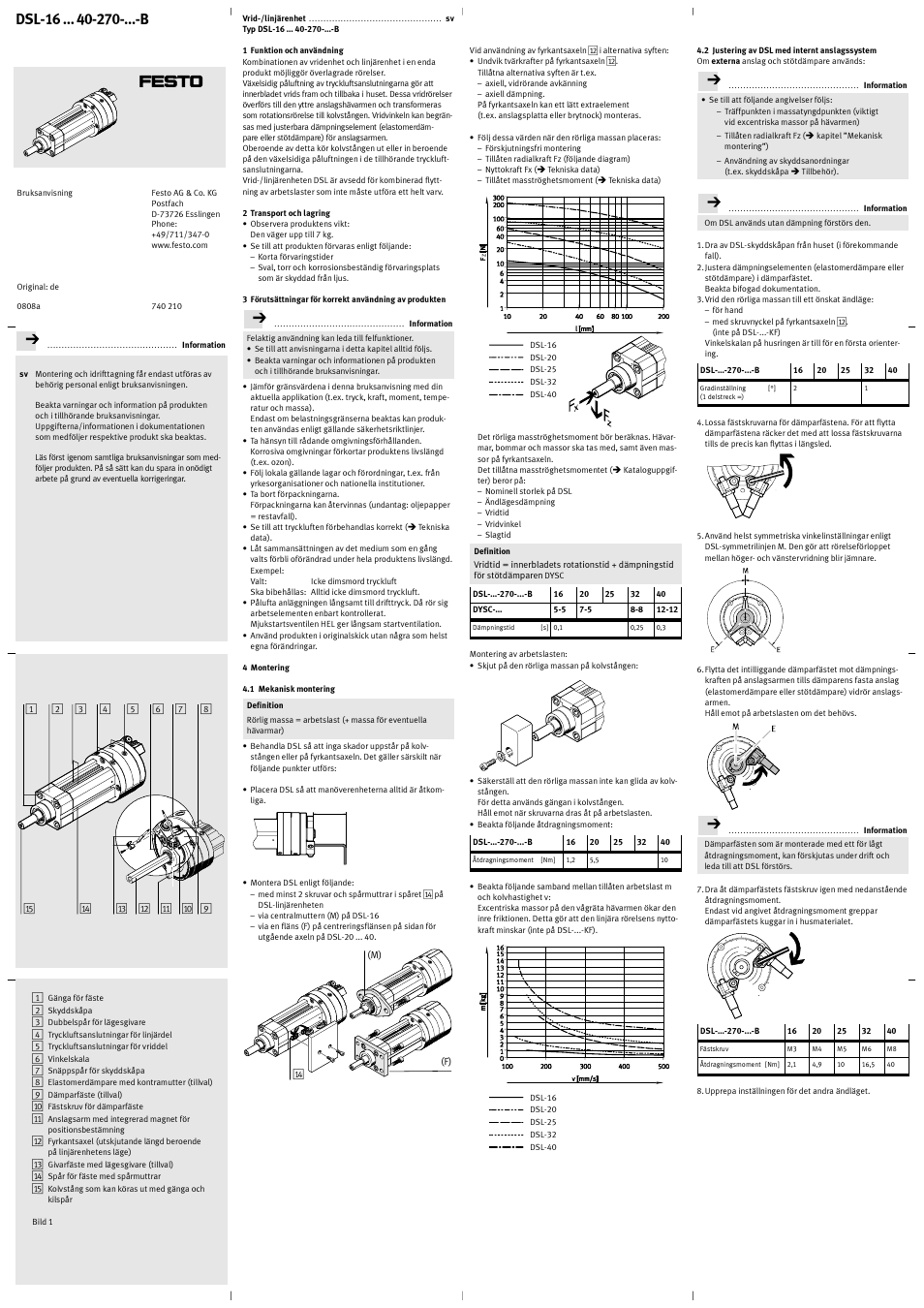Festo DSL-16 … 40-270-…-B User Manual | Page 11 / 12