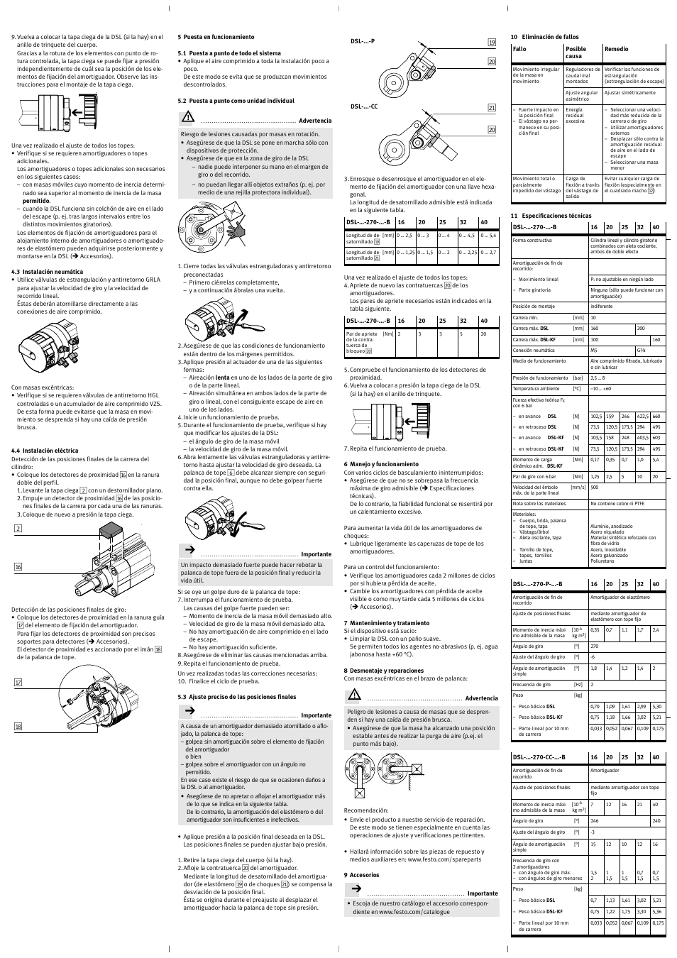 Festo DSL-16 … 40-270-…-B User Manual | Page 6 / 12
