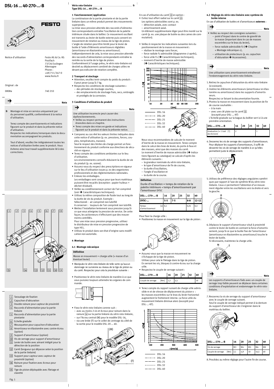 Festo DSL-16 … 40-270-…-B User Manual | Page 7 / 12