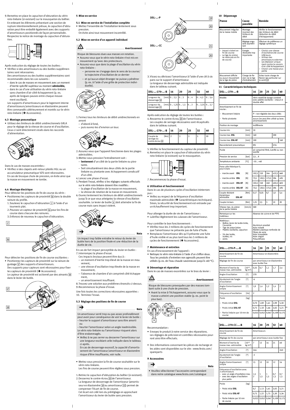 Festo DSL-16 … 40-270-…-B User Manual | Page 8 / 12