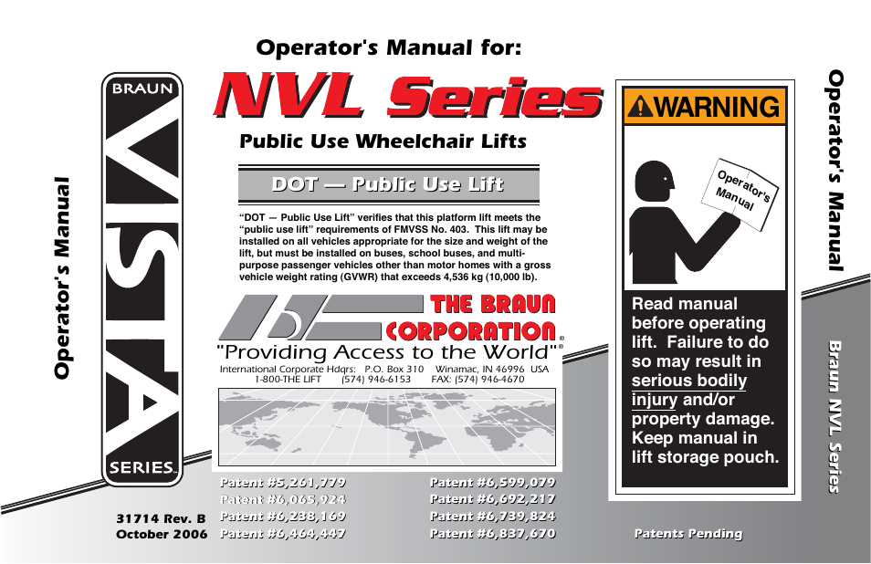 Braun NVL SERIES User Manual | 53 pages