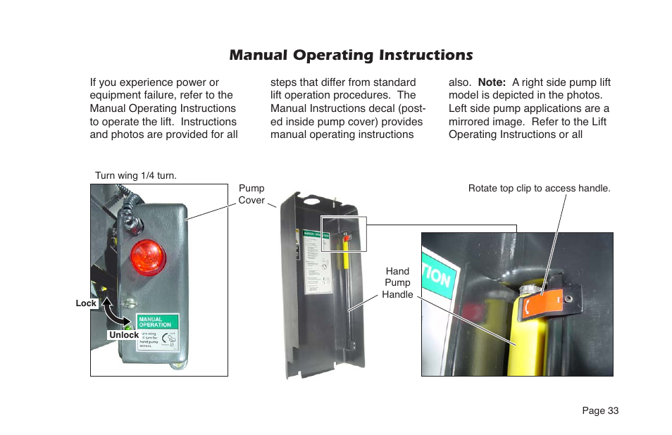 Manual operating instructions | Braun NVL SERIES User Manual | Page 35 / 53