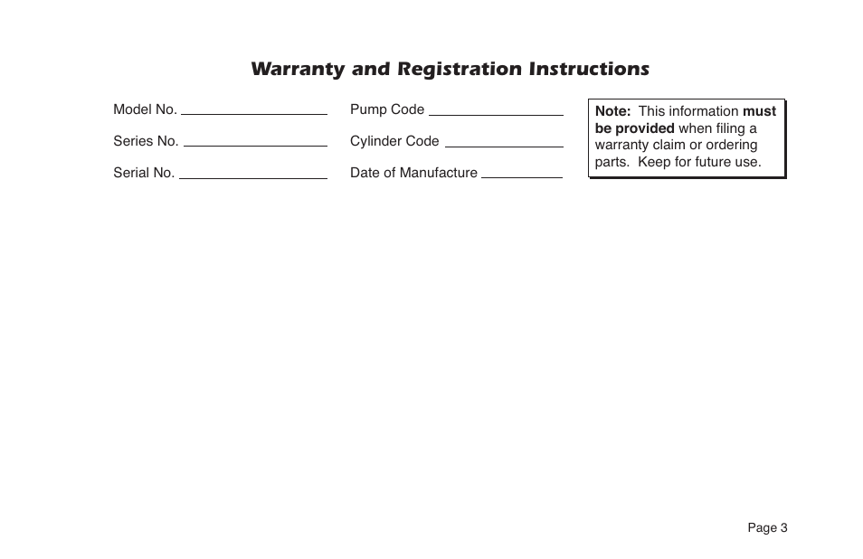 Warranty and registration instructions | Braun NVL SERIES User Manual | Page 5 / 53
