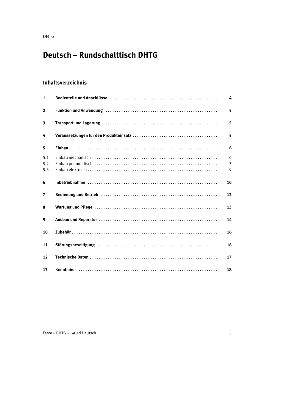 Festo DHTG User Manual | Page 3 / 112