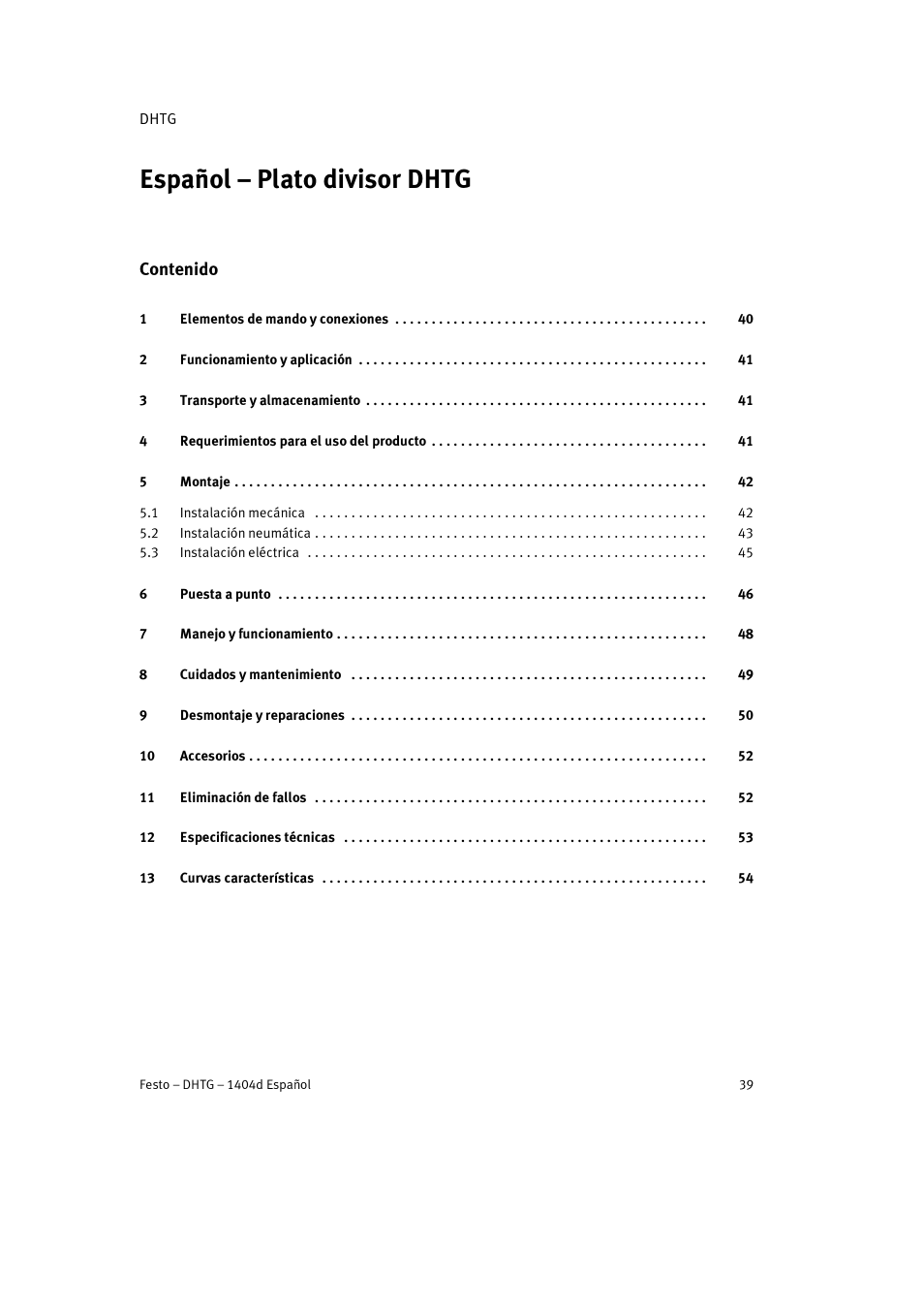 Festo DHTG User Manual | Page 39 / 112