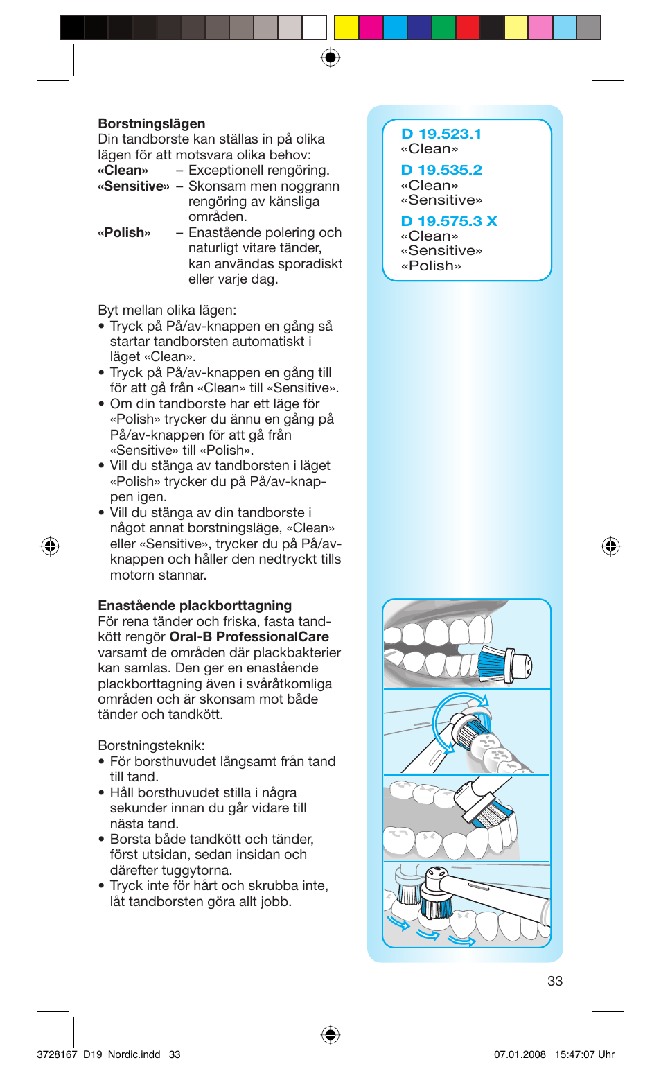 Braun Oral-B Toothbrush User Manual | Page 33 / 49