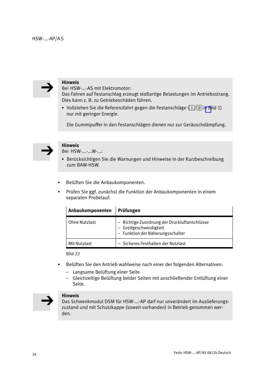 Festo HSW-...-AP/AS User Manual | Page 18 / 184