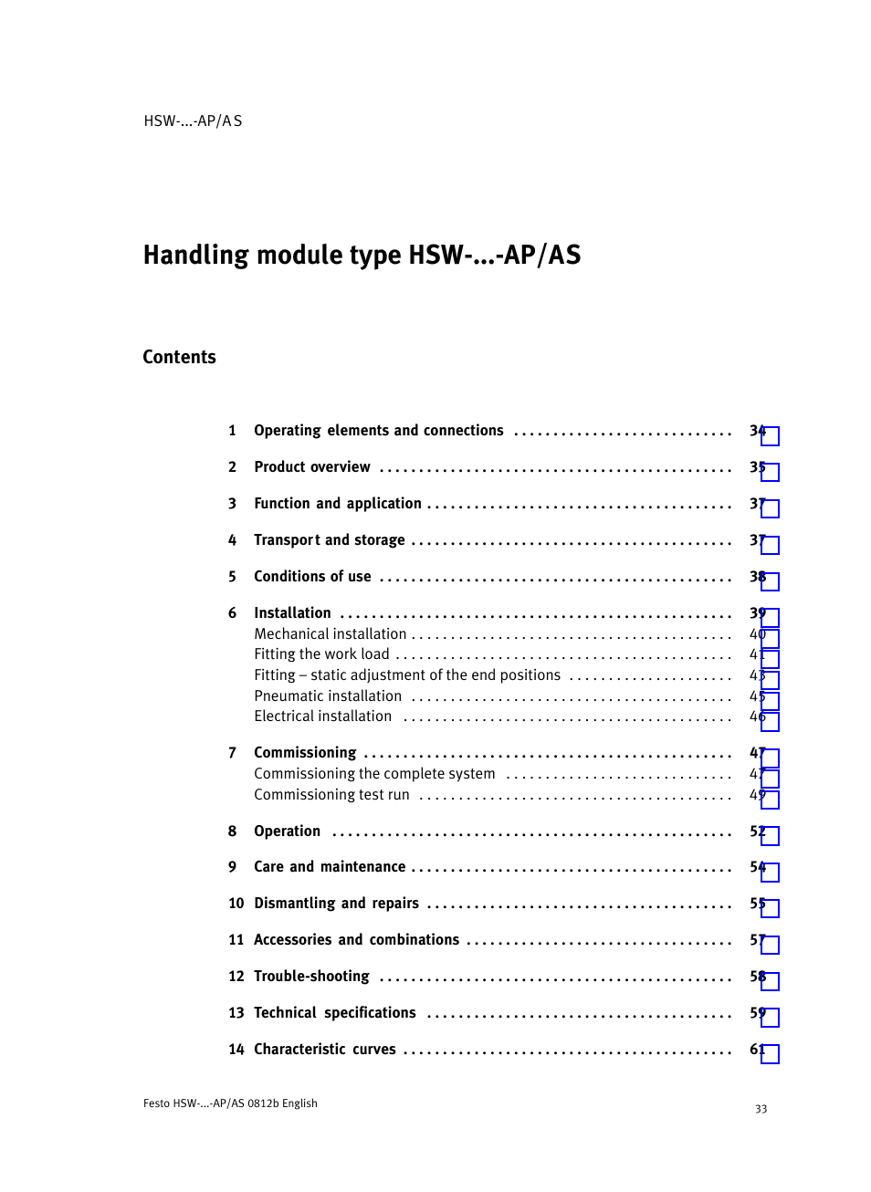 Festo HSW-...-AP/AS User Manual | Page 33 / 184