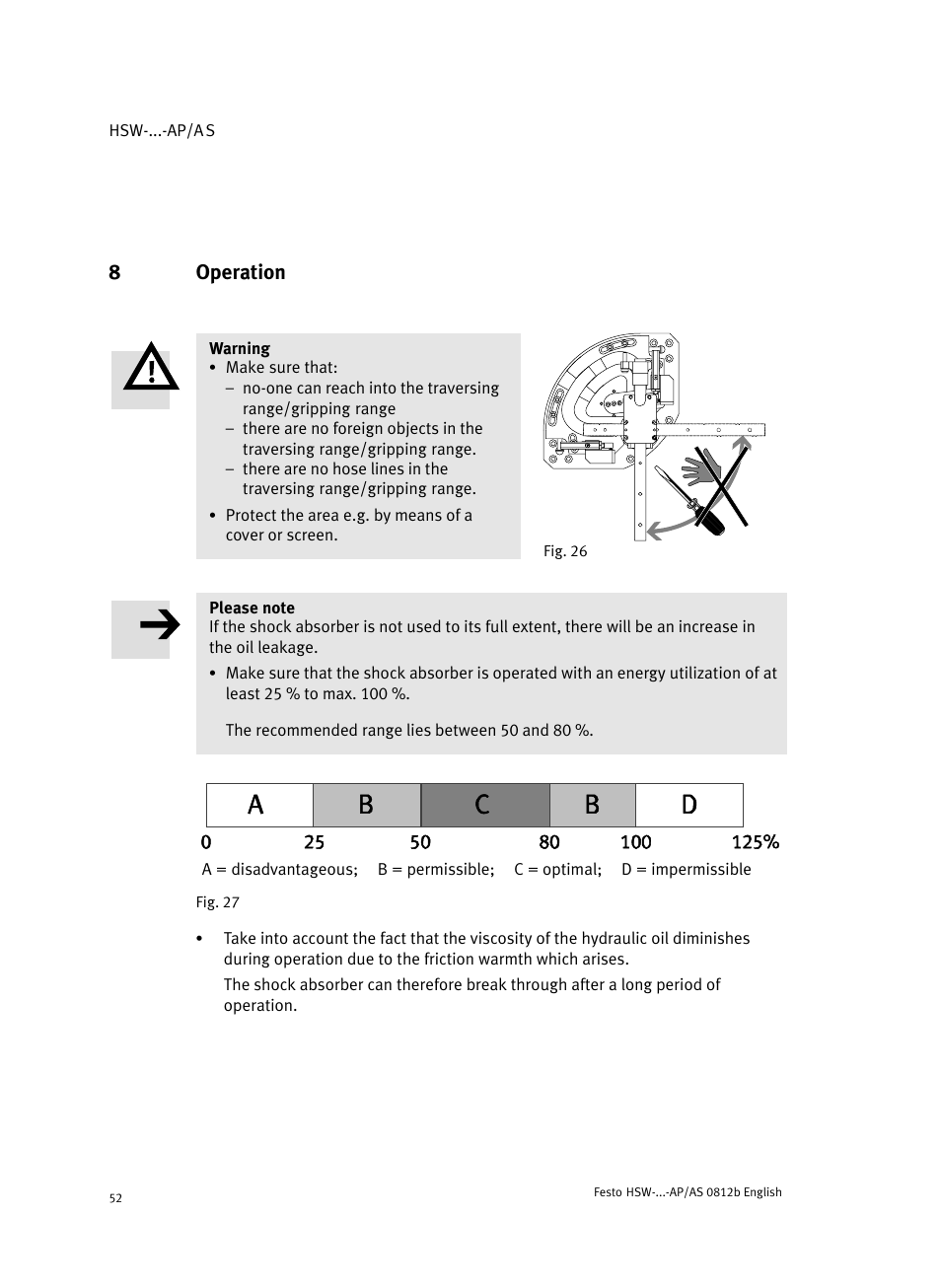 8 operation, Operation, 8operation | Festo HSW-...-AP/AS User Manual | Page 52 / 184