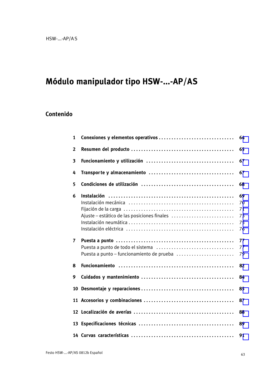 Festo HSW-...-AP/AS User Manual | Page 63 / 184