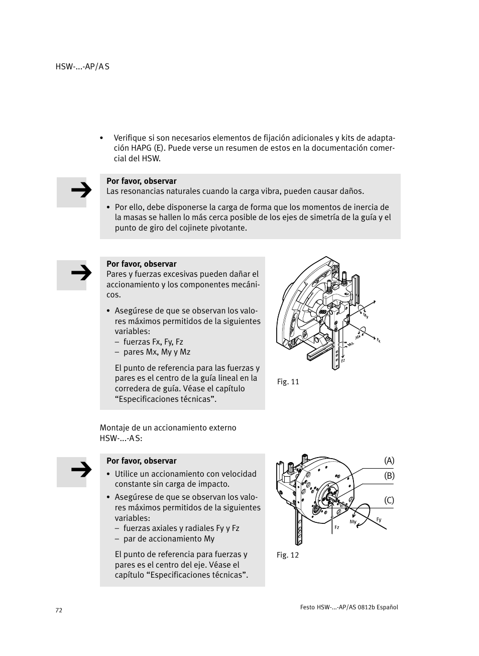 Festo HSW-...-AP/AS User Manual | Page 72 / 184