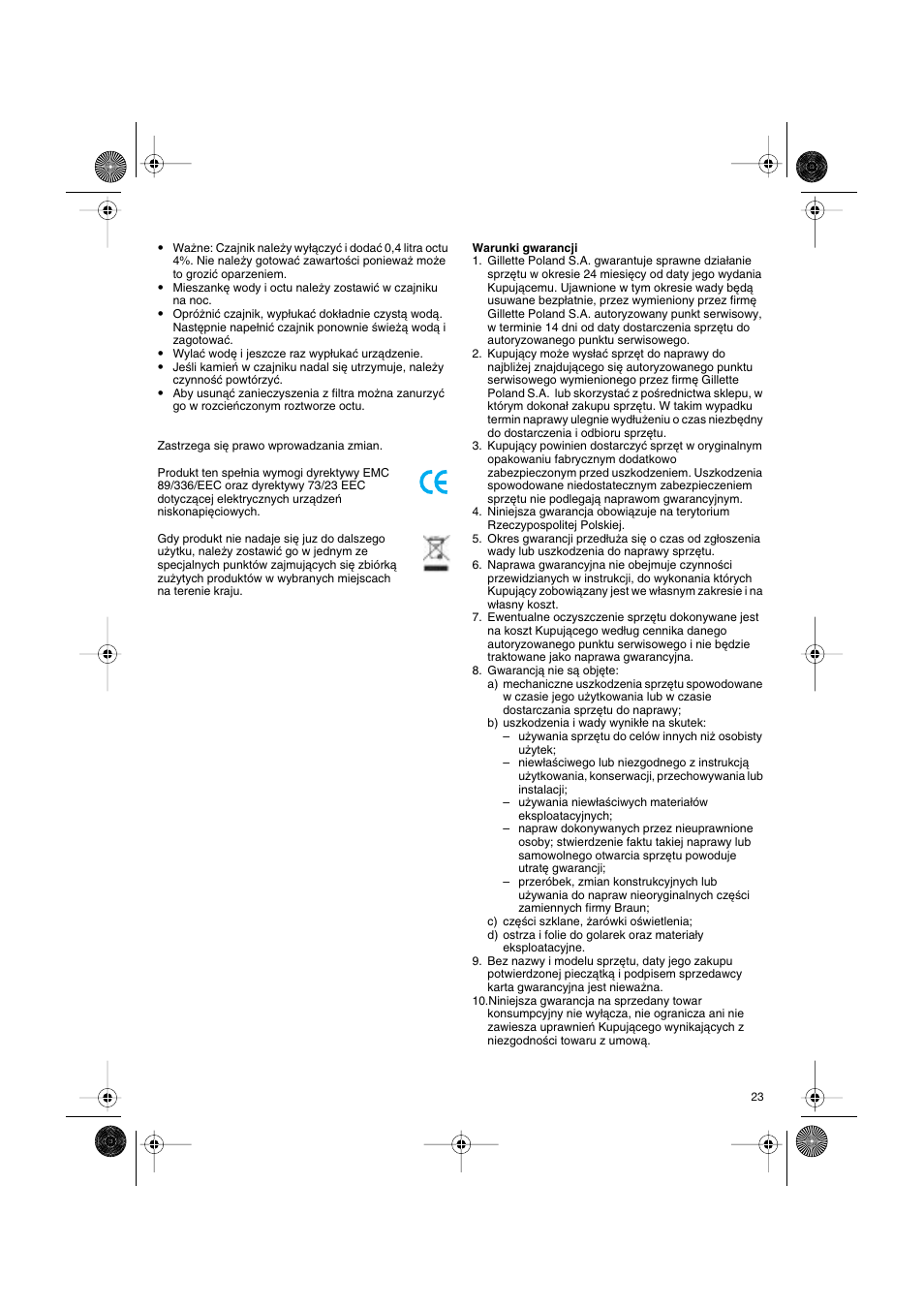 Braun 3214 User Manual | Page 23 / 45