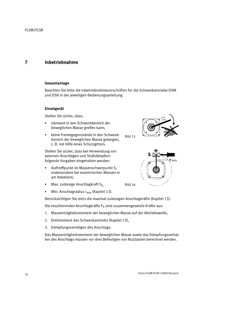 7 inbetriebnahme, Gesamtanlage, Einzelgerät | 7inbetriebnahme | Festo FLSR User Manual | Page 10 / 88