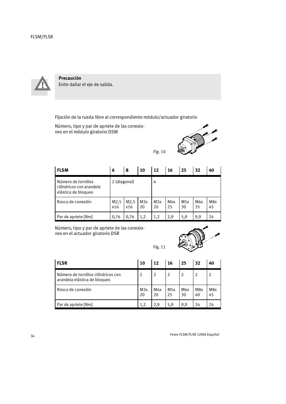 Festo FLSR User Manual | Page 36 / 88